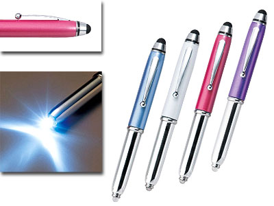画像1: LED付スマートタッチペン&ボールペン